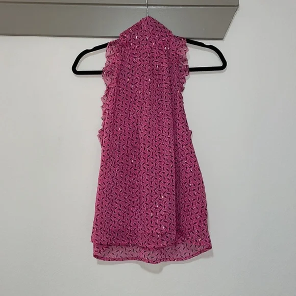 Sabina Musayev Celia Top in Pink Print SZ XS EUC - Picture 4 of 5